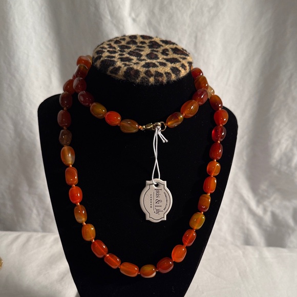 NEW 925 ST SILVER & GENUINE GEMSTONE
LONG NECKLACE - Picture 1 of 4